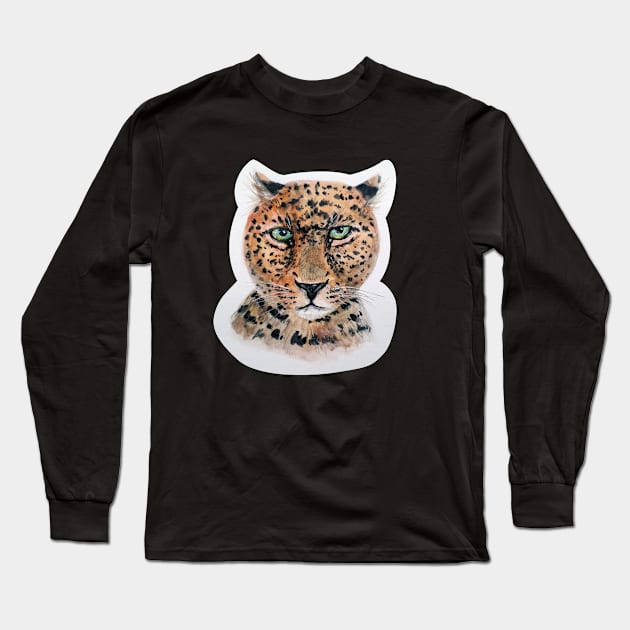 upset leopard Long Sleeve T-Shirt by PSWu6